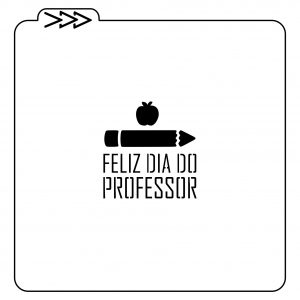 Estêncil Dia do Professor 2