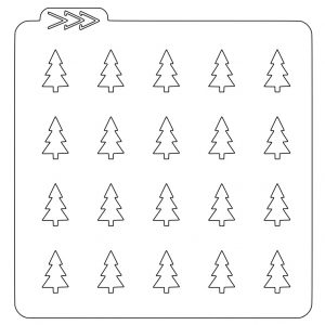 Estêncil Padrão Pinheirinho