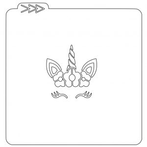 Estêncil Unicórnio