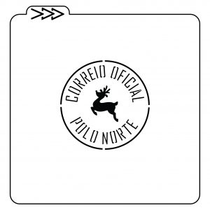 Estêncil Natal - Correio Oficial Polo Norte