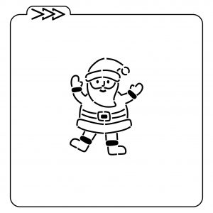 Estêncil Natal - Papai Noel 1