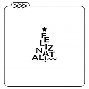 Estêncil Natal - Feliz Natal 5