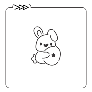 Estêncil Páscoa - Coelhinho 02