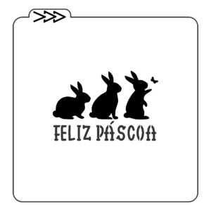 Estêncil - Feliz Páscoa 04