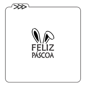 Estêncil - Feliz Páscoa 06
