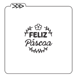 Estêncil - Feliz Páscoa 07